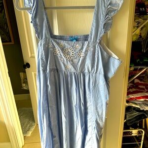 Cute dress. Xxl size. Draper James. Blue cotton . Perfect for Easter